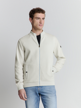 Afbeelding in Gallery-weergave laden, Sweater Full Zipper Jacquard Mix 27100118 017 Chalk