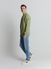 Afbeelding in Gallery-weergave laden, Sweater Full Zipper Jacquard Mix Bomber 27100119 177 Light Army
