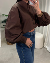 Afbeelding in Gallery-weergave laden, Blouse AMIlsen Lume LaLunaTheLabel MY6123 Brown
