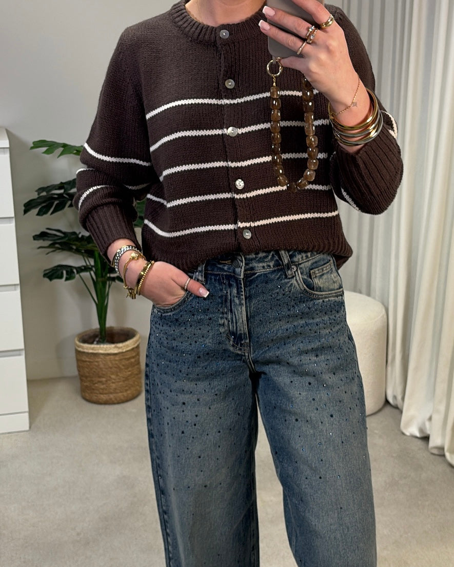 CardiganAMCaliaLaLunaTheLabel65177Brown__1