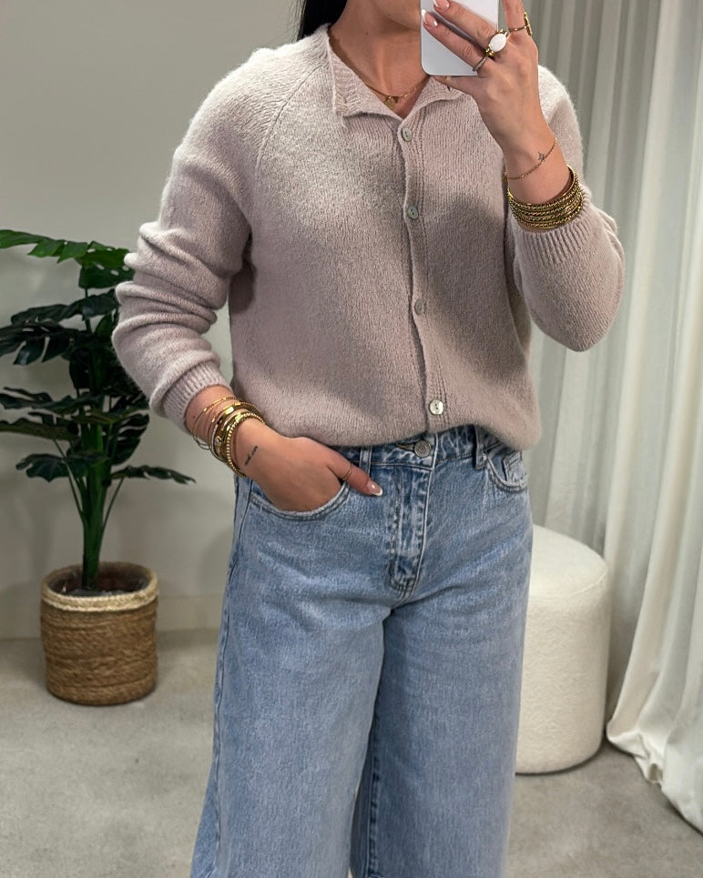 Cardigan AMNovi Ame La Gare AM_55156 Beige
