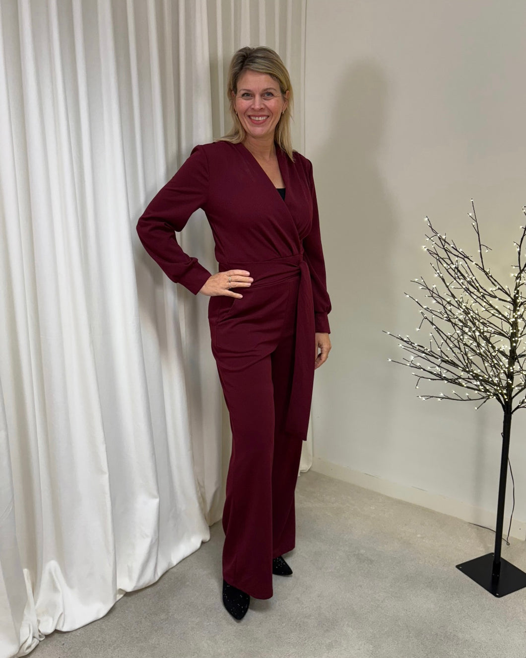 Jumpsuit AMLot Perla Nera 22715 Bordeaux