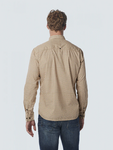 Shirt Stretch Allover Printed 21480934 011 Off white