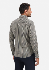 Shirt Stretch Allover Printed No Excess 29450890 020 Black