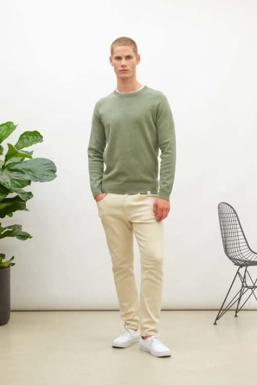 Signature Raglan Mouline Sweater Nowadays NAI0202D1-764 764 Vineyard Green