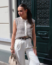 Afbeelding in Gallery-weergave laden, Spencer AMLaleh LaLunaTheLabel 51057 Brown/Creme Stripe
