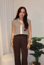 Afbeelding in Gallery-weergave laden, Spencer AMLaleh LaLunaTheLabel 51057 Brown/Creme Stripe
