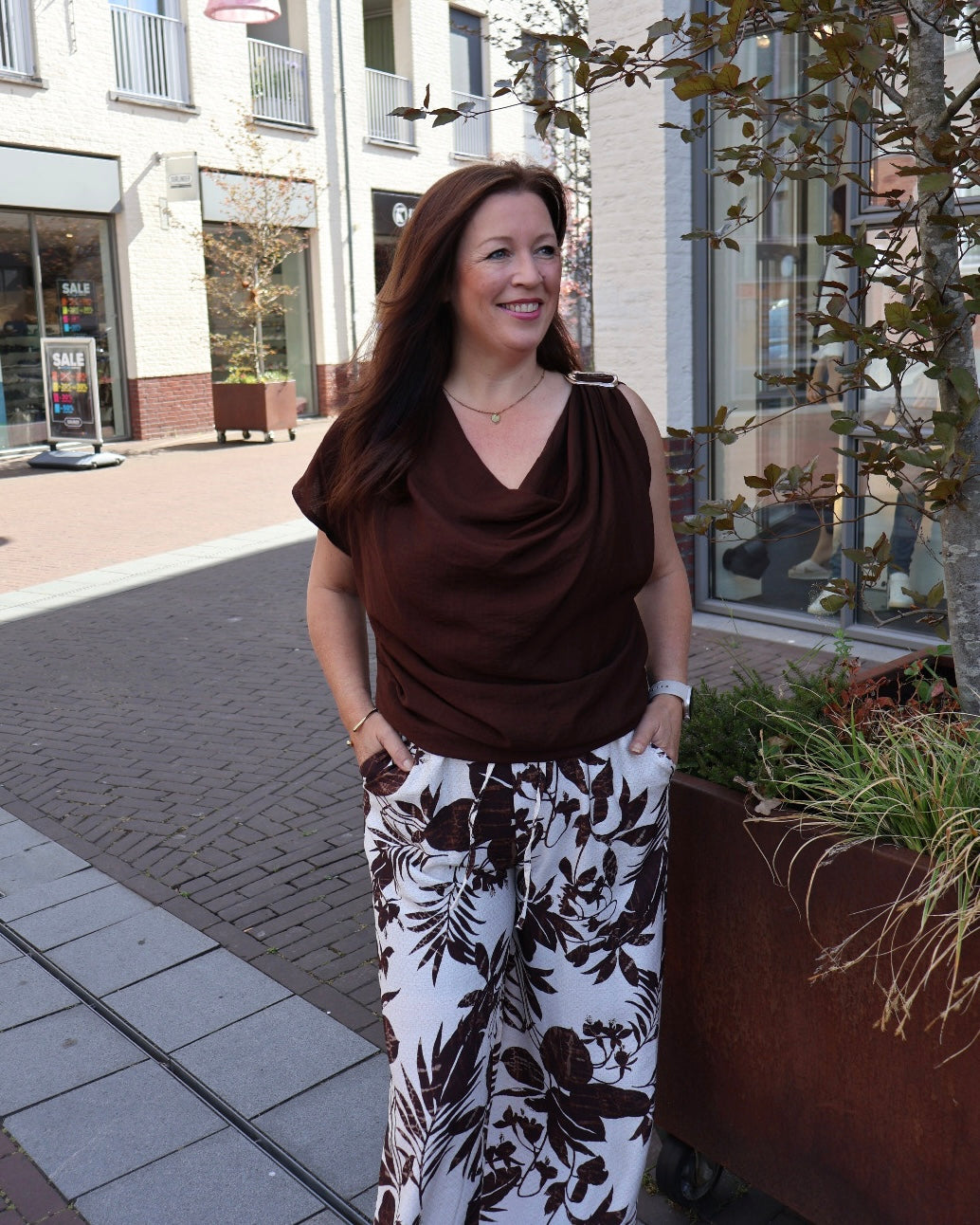 Top AMNahla La Gare 02481280978 Brown