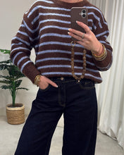 Afbeelding in Gallery-weergave laden, Trui AMAdele LaLunaTheLabel AR1021 Brown/Blue
